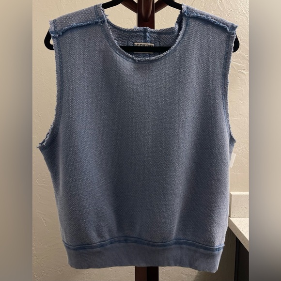 We The Free So Easy Muscle Tee In True Indigo Size S - Picture 4 of 12